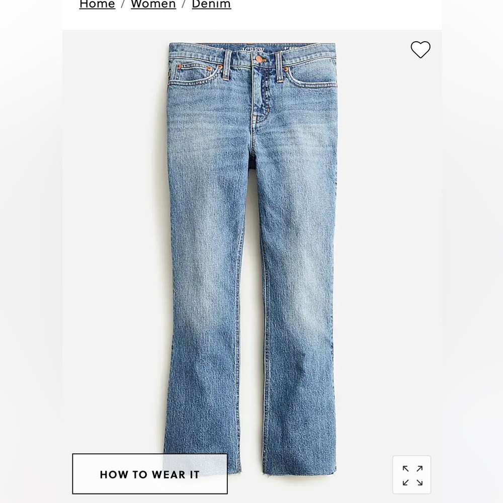 J.Crew 9” demi boot jean